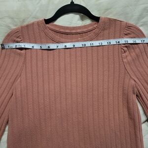 So Brand Ribbed Pink Sweater